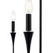 Alvaro 5 Light Black Chandelier Ceiling Light, 1 Tier Small